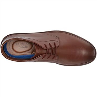 Botas Clarks Malwood Mid Chukka Para Hombre, Cuero Marrón Oscuro