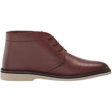 Botas Clarks Malwood Mid Chukka Para Hombre, Cuero Marrón Oscuro
