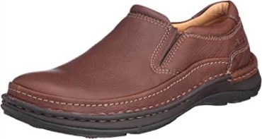 Clarks Nature Easy Loafer Para Hombre Caoba Ny Cuero