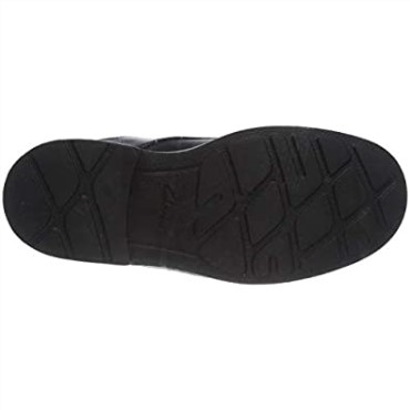 Clarks Hombres Remi Pace K Zapatos De Uniforme Escolar De Ajuste Ancho Negro