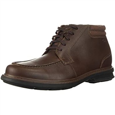 Clarks Hombre Rendell Rise Tobillo Bota Caoba Ny Cuero