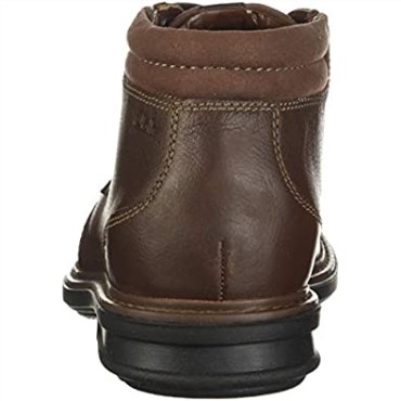 Clarks Hombre Rendell Rise Tobillo Bota Caoba Ny Cuero