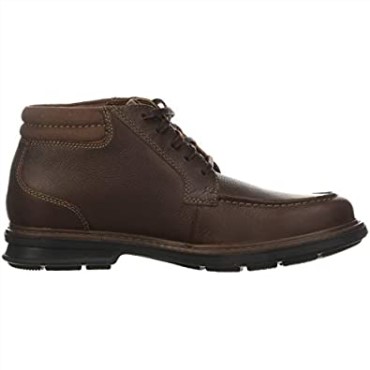 Clarks Hombre Rendell Rise Tobillo Bota Caoba Ny Cuero