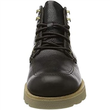 Botas De Motociclista Clarks Trace Quest Para Hombre Marron Marron Oscuro Lea Marron Oscuro Lea