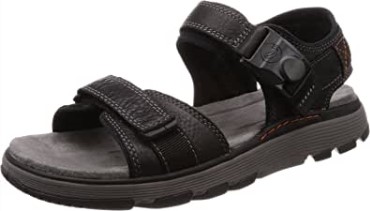 Sandalias Clarks Un Trek Part Sling Back Para Hombre, Color Negro