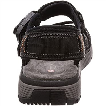 Sandalias Clarks Un Trek Part Sling Back Para Hombre, Color Negro