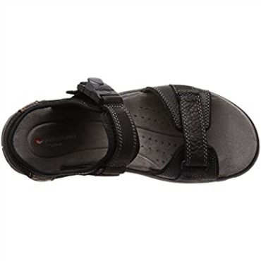 Sandalias Clarks Un Trek Part Sling Back Para Hombre, Color Negro