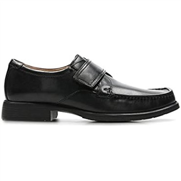 Mocasines Clarks Hombre Velcro Huckley Roll Cuero Negro
