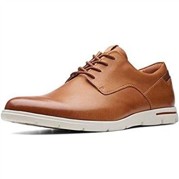 Clarks Vennor Walk Derbys Marrón De Cuero Tostado Para Hombres