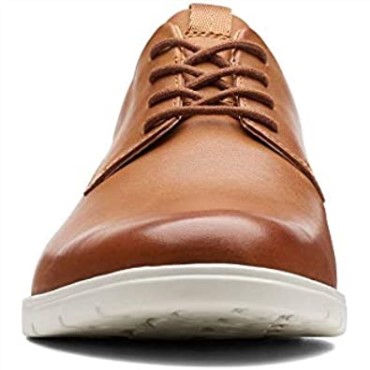 Clarks Vennor Walk Derbys Marrón De Cuero Tostado Para Hombres