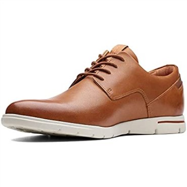 Clarks Vennor Walk Derbys Marrón De Cuero Tostado Para Hombres