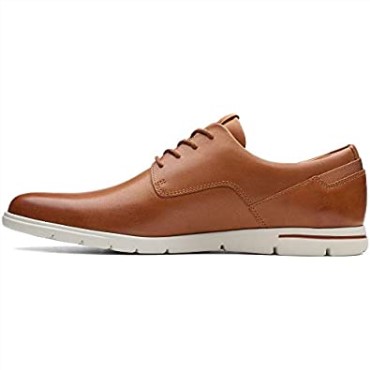 Clarks Vennor Walk Derbys Marrón De Cuero Tostado Para Hombres