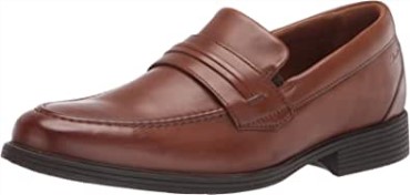 Mocasines Clarks Whiddon Para Hombre De Cuero Tostado Oscuro