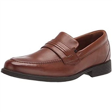 Mocasines Clarks Whiddon Para Hombre De Cuero Tostado Oscuro
