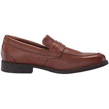 Mocasines Clarks Whiddon Para Hombre De Cuero Tostado Oscuro