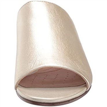 Sandalias De Mujer Clarks Mena Rose De Piel Metalizada