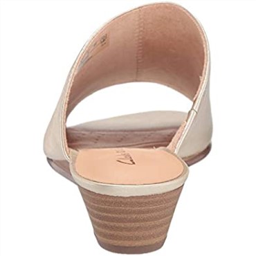 Sandalias De Mujer Clarks Mena Rose De Piel Metalizada