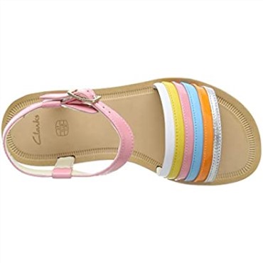 Sandalias De Mujer Clarks Multicolor Finch Stride Y Sling Back