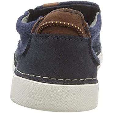 Clarks Navy Combi Gereld Step Mule Para Hombre