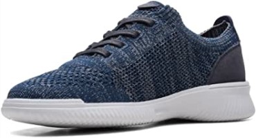 Deporte Zapatillas Para Hombre De Punto Donaway De Punto Azul Marino De Clarks