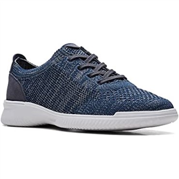 Deporte Zapatillas Para Hombre De Punto Donaway De Punto Azul Marino De Clarks