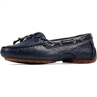 Náuticos De Mujer Clarks C Mocc En Piel Azul Marino