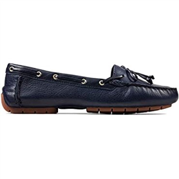 Náuticos De Mujer Clarks C Mocc En Piel Azul Marino