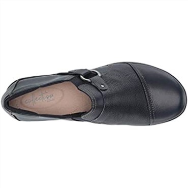 Zapato De Salón Cheyn Fame De Mujer En Piel Azul Marino De Clarks
