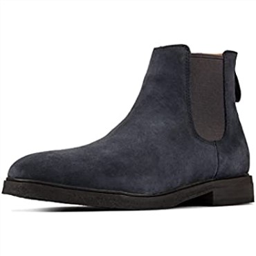 Clarks Navy Clarkdale Gobi Botas Chelsea Para Hombre