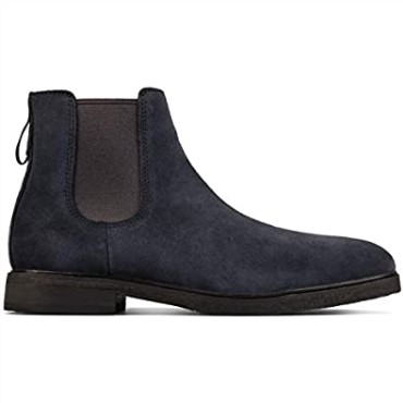 Clarks Navy Clarkdale Gobi Botas Chelsea Para Hombre