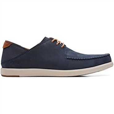 Corbata Bratton Para Hombre Clarks Nubuck Azul Marino Oxford