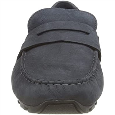 Mocasín Con Barra Oswick Para Hombre De Nubuck Azul Marino Clarks