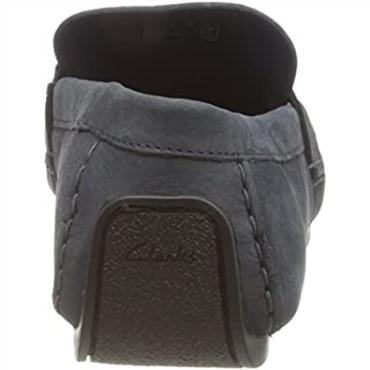 Mocasín Con Barra Oswick Para Hombre De Nubuck Azul Marino Clarks