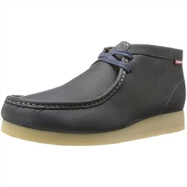 Botas Chukka Stinson Hi De Clarks En Nubuck Azul Marino Para Hombre