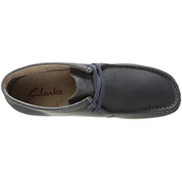 Botas Chukka Stinson Hi De Clarks En Nubuck Azul Marino Para Hombre