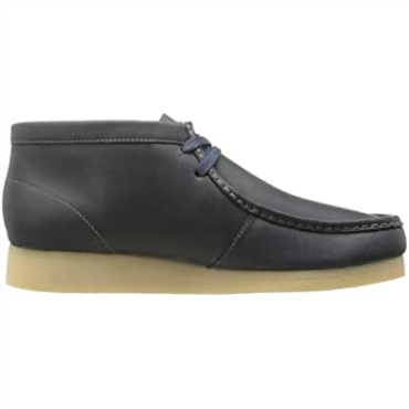 Botas Chukka Stinson Hi De Clarks En Nubuck Azul Marino Para Hombre