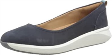 Mules Clarks Un Rio Vibe Para Mujer En Nubuck Azul Marino