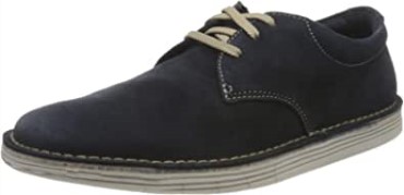 Zapatilla Clarks Forge Vibe De Ante Azul Marino Para Hombre