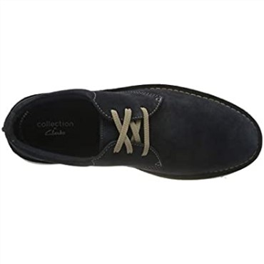 Zapatilla Clarks Forge Vibe De Ante Azul Marino Para Hombre