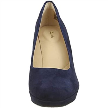 Zapatos De Salón Con Puntera Cerrada Kendra Sienna De Ante Azul Marino Clarks Para Mujer