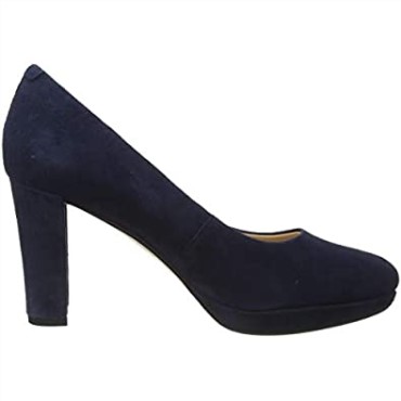 Zapatos De Salón Con Puntera Cerrada Kendra Sienna De Ante Azul Marino Clarks Para Mujer