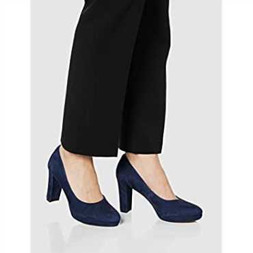Zapatos De Salón Con Puntera Cerrada Kendra Sienna De Ante Azul Marino Clarks Para Mujer
