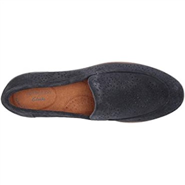 Mocasines Trish Calla De Mujer De Ante Azul Marino Clarks