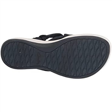 Sandalia Plana De Mujer Clarks Arla Meg De Textil Azul Marino