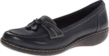 Mocasines Sin Cordones Con Burbujas Ashland De Clarks Navy Para Mujer