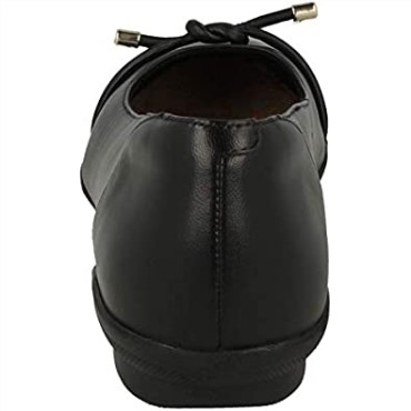 Clarks Neenah Poppy Zapatos De Salón Anchos De Mujer Negro