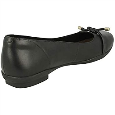 Clarks Neenah Poppy Zapatos De Salón Anchos De Mujer Negro
