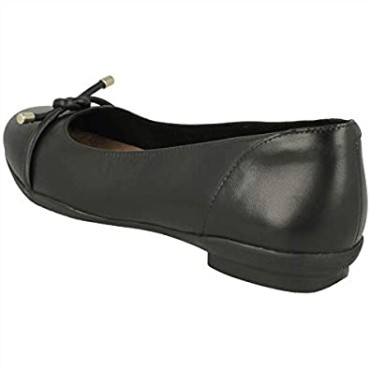 Clarks Neenah Poppy Zapatos De Salón Anchos De Mujer Negro