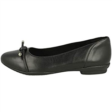 Clarks Neenah Poppy Zapatos De Salón Anchos De Mujer Negro