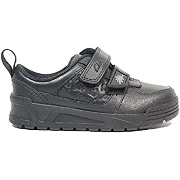 Zapatos De Cuero Clarks Palmer Steggy Kid Negro